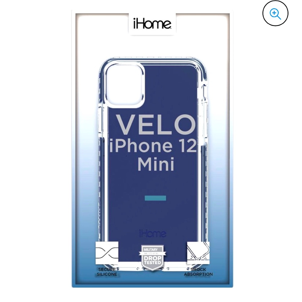 IHome Velo Silicone Impact Case, IPhone 12 Mini, Navy, NWT